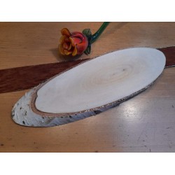 Birkenscheibe Oval 30 cm