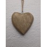 Herz aus Holz zum Aufhängen 11 cm