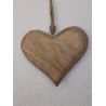 HERZ AUS HOLZ ZUM AUFHÄNGEN 15 CM