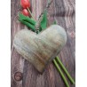 HERZ AUS HOLZ ZUM AUFHÄNGEN 15 CM