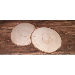 Holzscheibe Baumscheibe aus Fichte 15 cm