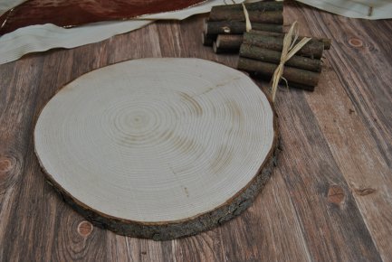 Erle Holzscheibe Baumscheibe 50x 3-4 cm